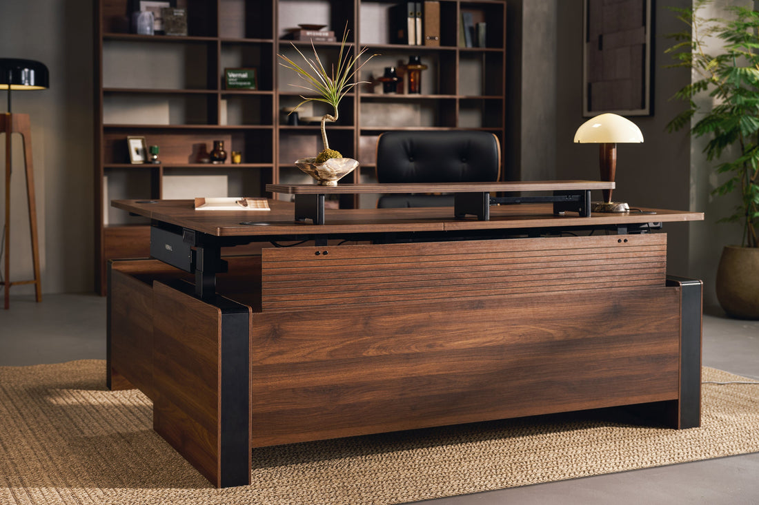 Vernal L-shaped Executive Standing Desks